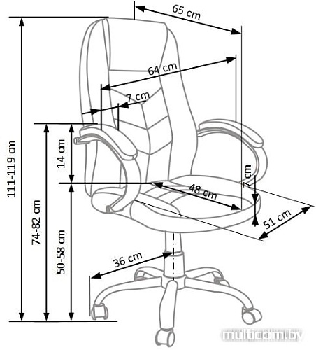 Кресло Halmar CODY (коричневый)