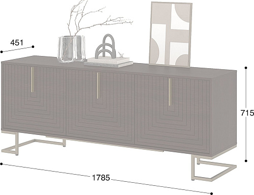 Тумба Involux Неаполь 226T005 262T001 (венге)