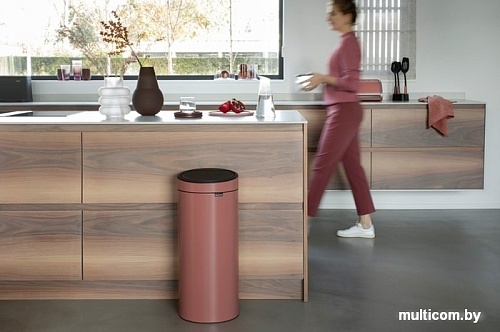 Brabantia Touch Bin New 30 л (терракотовый)