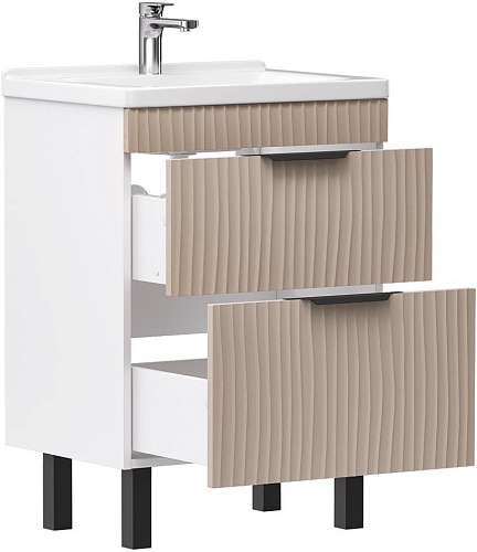 Volna Тумба под умывальник Lotty 80.2Y Миранда (латте, напольная)