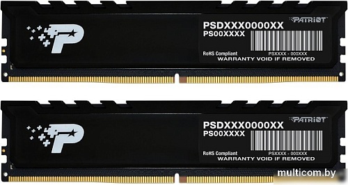 Оперативная память Patriot Signature Premium Line 2x8ГБ DDR5 4800 МГц PSP516G4800KH1