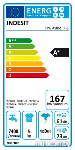 Стиральная машина Indesit BTW A5851 (RF)