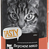 Консервированный корм для кошек Tasty мясное ассорти в соусе 415 г