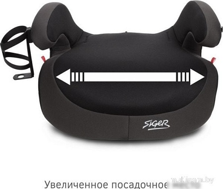 Детское сиденье Siger Fix Lux KRES3999 (мокрый асфальт)