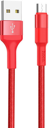 Кабель Hoco X26 USB Type-A - microUSB (1 м, красный)