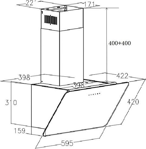 Кухонная вытяжка Schtoff Macau 60 (черный)