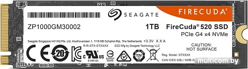 SSD Seagate FireCuda 520 500GB ZP500GM3A002