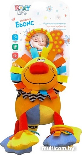 Подвесная игрушка Roxy Kids Львенок Бьонс со звуком RBT20003