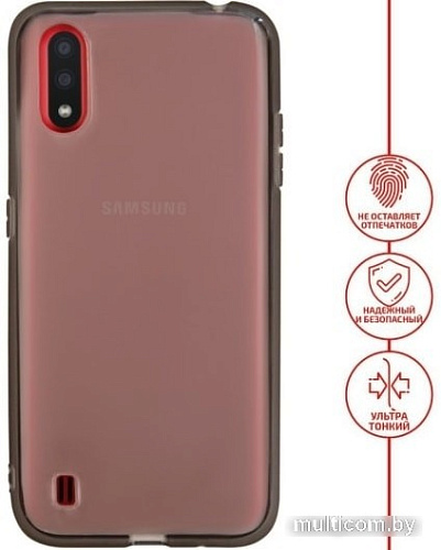 Чехол VOLARE ROSSO Taura для Samsung Galaxy A01 (черный)