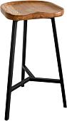 Табурет Stal-Massiv PopART-65 (дуб натуральный/черный)