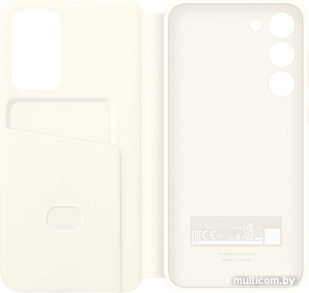 Чехол для телефона Samsung Smart View Wallet Case S23+ (кремовый)