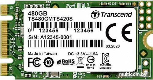 SSD Transcend MTS420S 480GB TS480GMTS420S