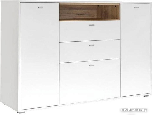 Комод Mobi Бэль (белый премиум/дуб золотой craft)