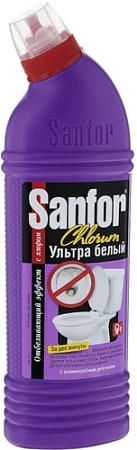 Средство для ванны Sanfor Chlorum Ультра белый 750 мл