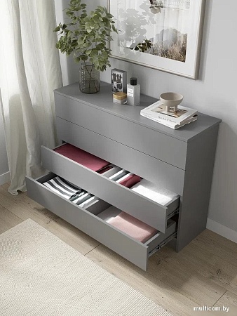 Комод Горизонт Нео 1050 4 ящика (серый графит)