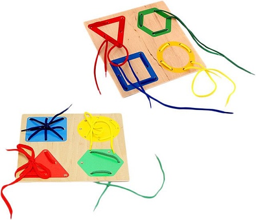 Настольная игра ЛЭМ шнуровка Геометрия