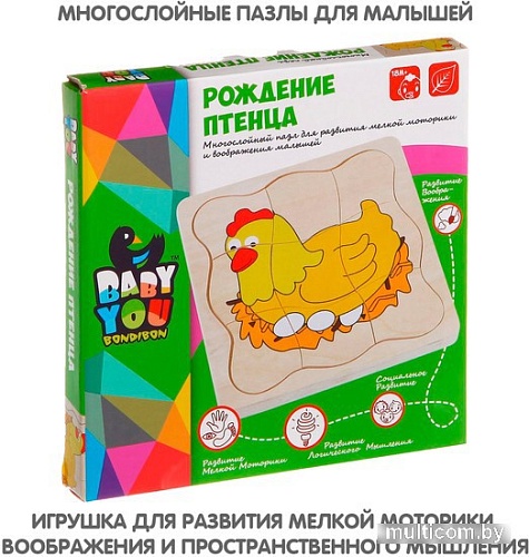 Мозаика/пазл Bondibon Рождение птенца ВВ1106