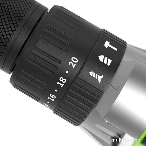 Ударная дрель-шуруповерт Greenworks GD24DD60 3704107CUC (с 2-мя АКБ)