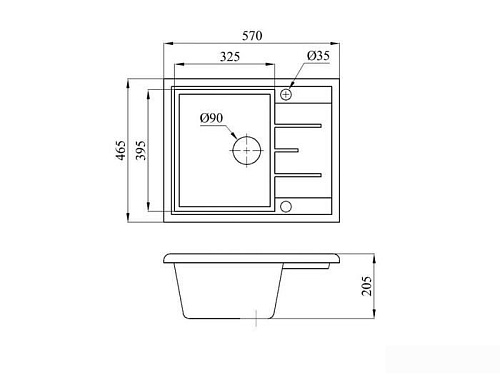 Кухонная мойка AV Engineering Platinum AV765495PSNA (песочный)