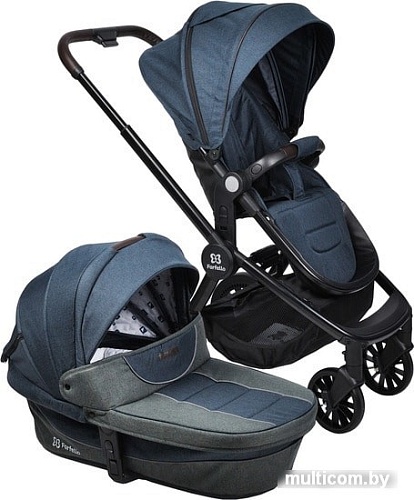 Универсальная коляска Farfello Baby shell BBS-12 (2 в 1, синий)