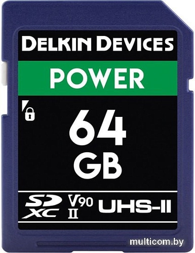 Карта памяти Delkin Devices SDXC Power UHS-II 64GB