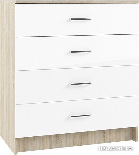 Комод ДСВ Софи СКМ 800.1 (сонома/белый глянец)