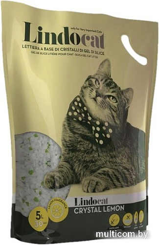 Наполнитель LindoCat Crystal Lemon 5 л