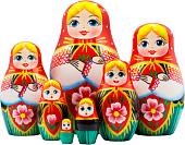 Развивающая игра Брестская Матрешка В белорусском традиционном костюме (набор 7 шт)