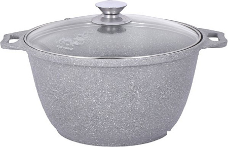Кастрюля Kukmara кмс42а (светлый мрамор)