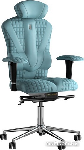 Кресло Kulik System Victory Design (синий с подголовником)