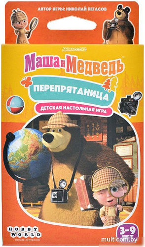 Детская настольная игра Мир Хобби Маша и Медведь. Перепрятаница