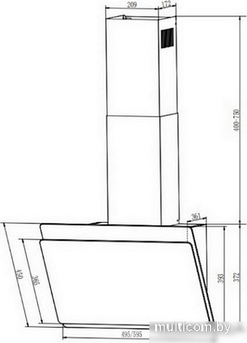 Кухонная вытяжка Faber Tocco WH 50 330.0702.954