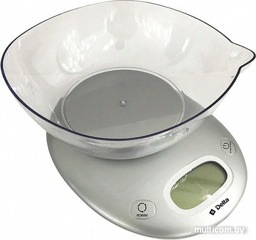 Кухонные весы Delta KCE-34 (серебристый)