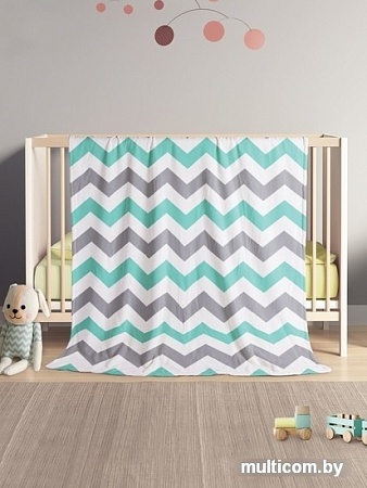 Плед JoyArty Бледные зигзаги blan_11612 (130x180)