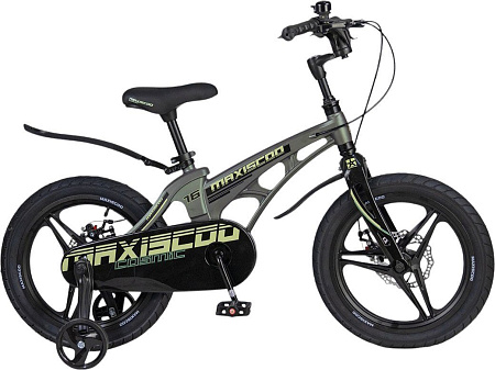 Детский велосипед Maxiscoo Cosmic Deluxe 16 2025 MSC-C1642D (темный малахит)