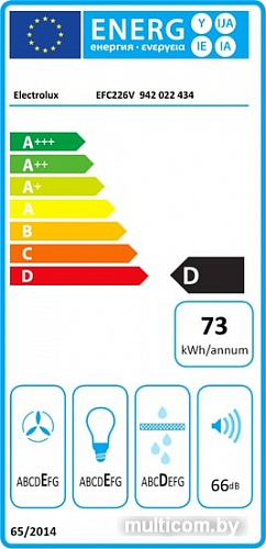 Кухонная вытяжка Electrolux EFC226V