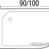 Душевой поддон River Wemor 100/70/24 L