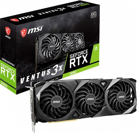 Видеокарта MSI GeForce RTX 3080 Ventus 3X OC 10GB GDDR6X
