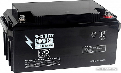 Аккумулятор для ИБП Security Power SPL 12-65 (12В/65 А&middot;ч)