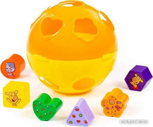 Сортер Полесье Оранжевая корова Шар 93097 (в коробке)