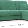 Угловой диван Moon Trade Даллас 018 угловой 003540 (зеленый)