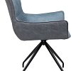 Стул с подлокотниками Алвест AV 317 (голубой/серая замша Kiprus 11/12/черный)