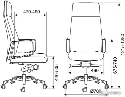 Кресло Бюрократ _JONS (черный)