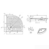 Душевой поддон Azario P29 R/L 90x90