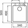 Кухонная мойка Elleci Quadra 100 Full Black 40