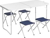 Стол со стульями Premier Fishing T-PR-FS-60x120+4-1