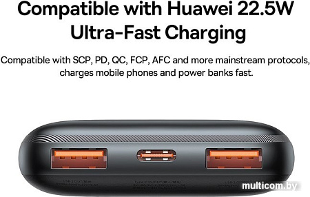 Внешний аккумулятор Baseus Bipow Pro Digital Display Fast Charge 20W 10000mAh (черный)