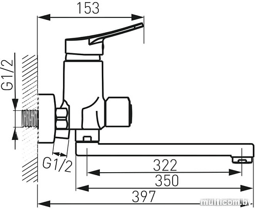 Смеситель Ferro Deco BDC55AC