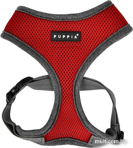 Шлейка Puppia Soft II PATD-HA1770-WN-XL (красно-серый)