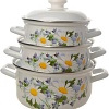 Кастрюля Лысьвенские эмали Ромашковое поле С-124АП2/4
